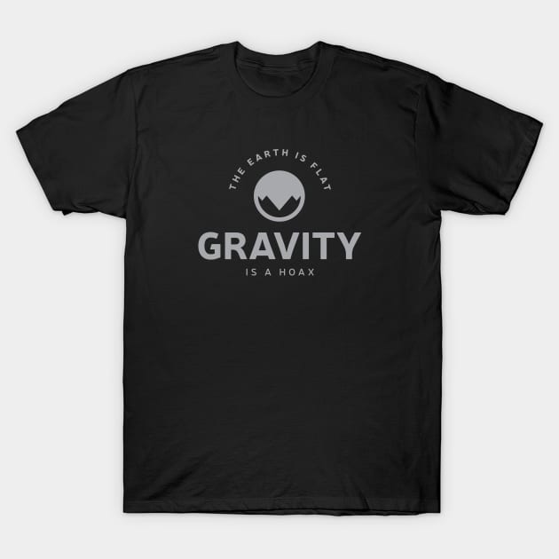 Flat Earth Gravity is a HOAX T-Shirt by VeesTees